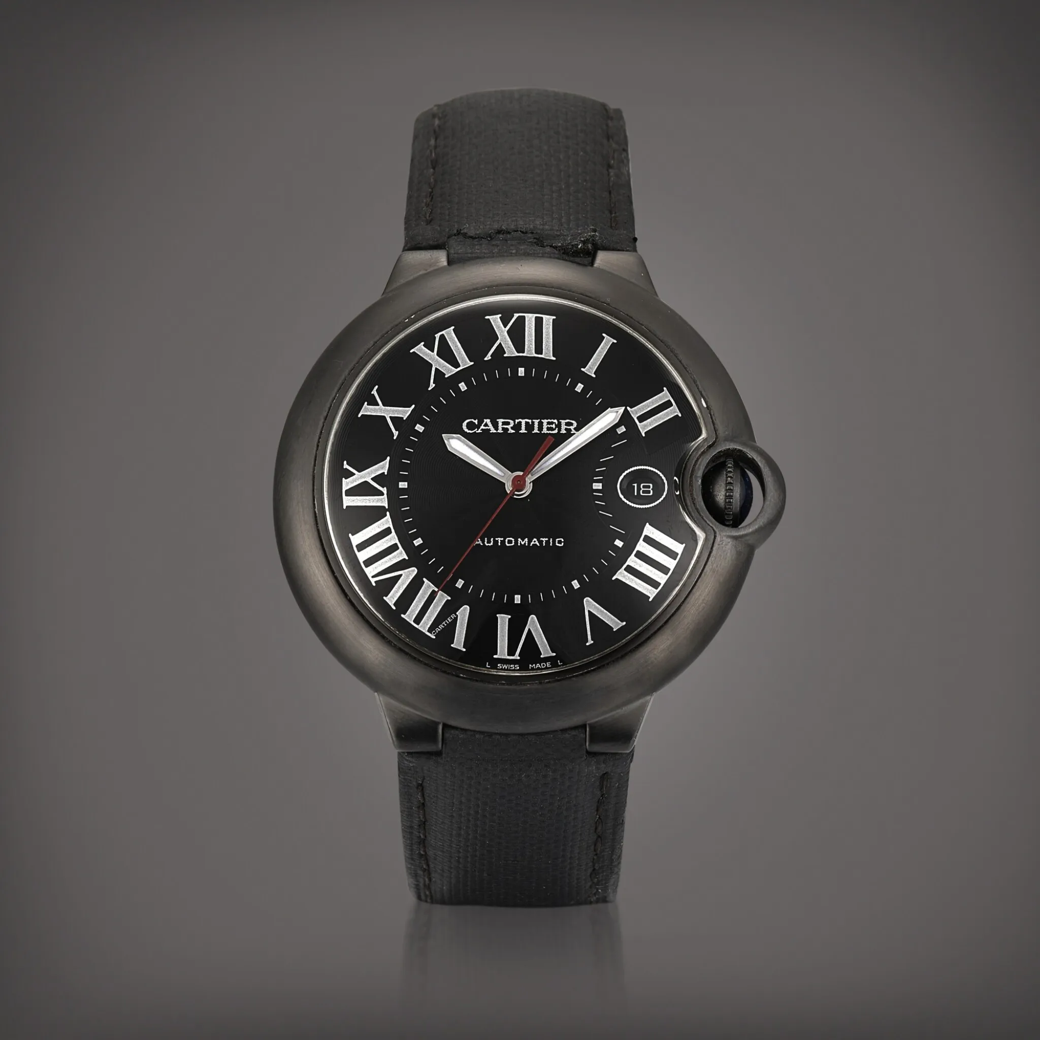 Cartier Ballon Bleu 3765 42mm Stainless steel Black