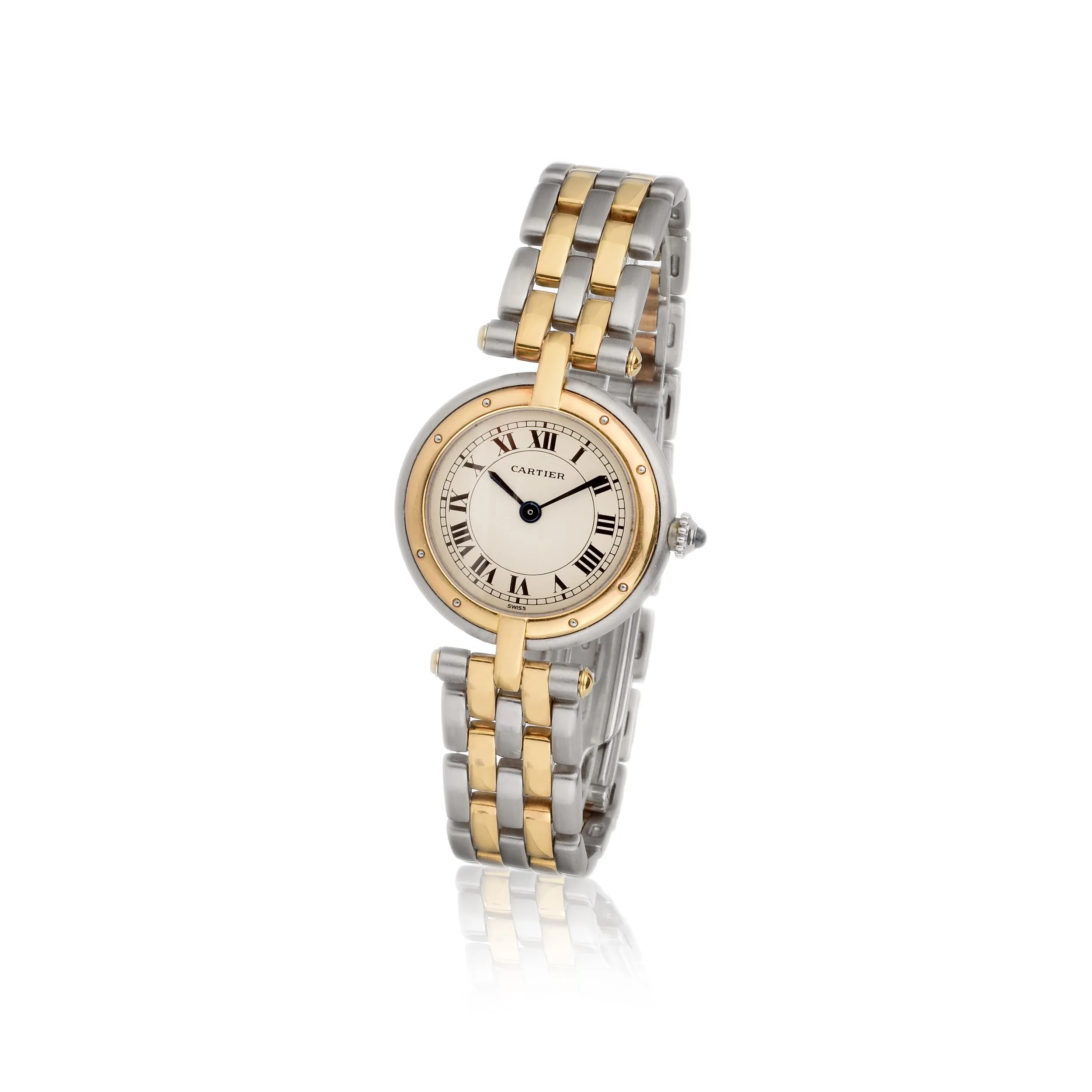 Cartier Panthère 166920 24mm Yellow gold and Stainless steel Cream