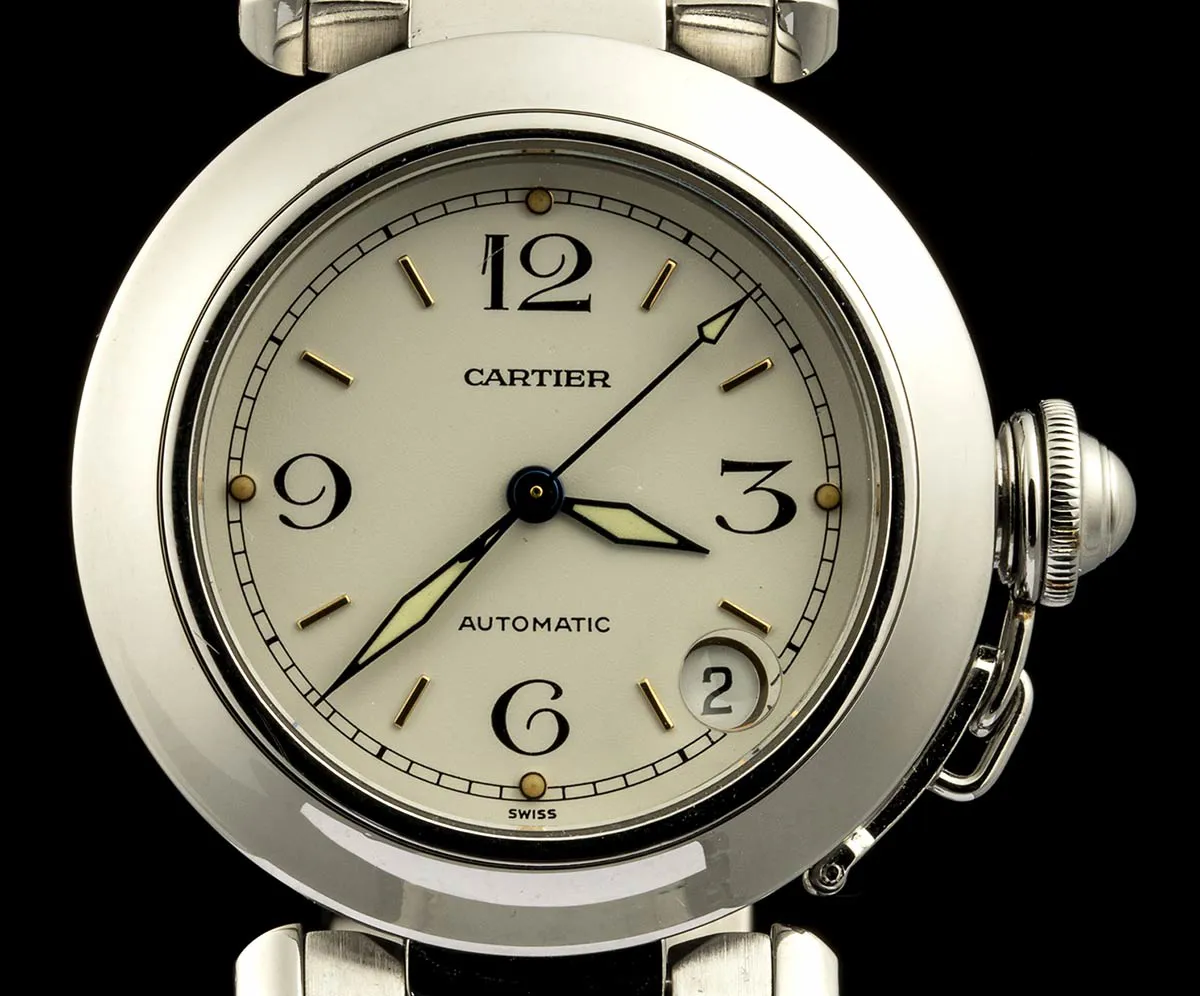 Cartier Pasha 1031 35mm Stainless steel White 1
