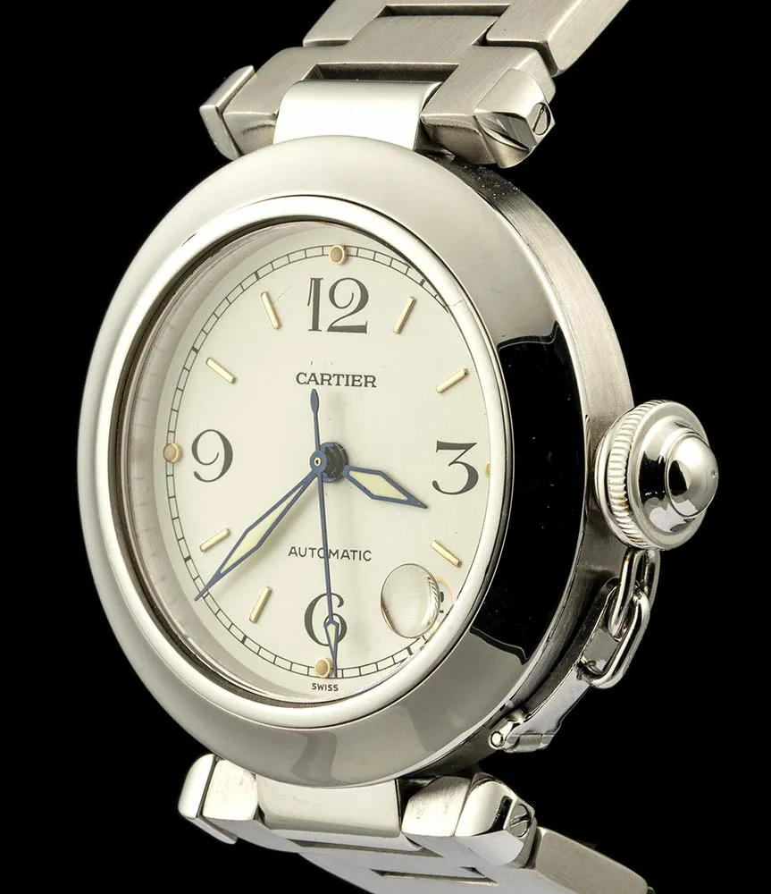 Cartier Pasha 1031 35mm Stainless steel White 2