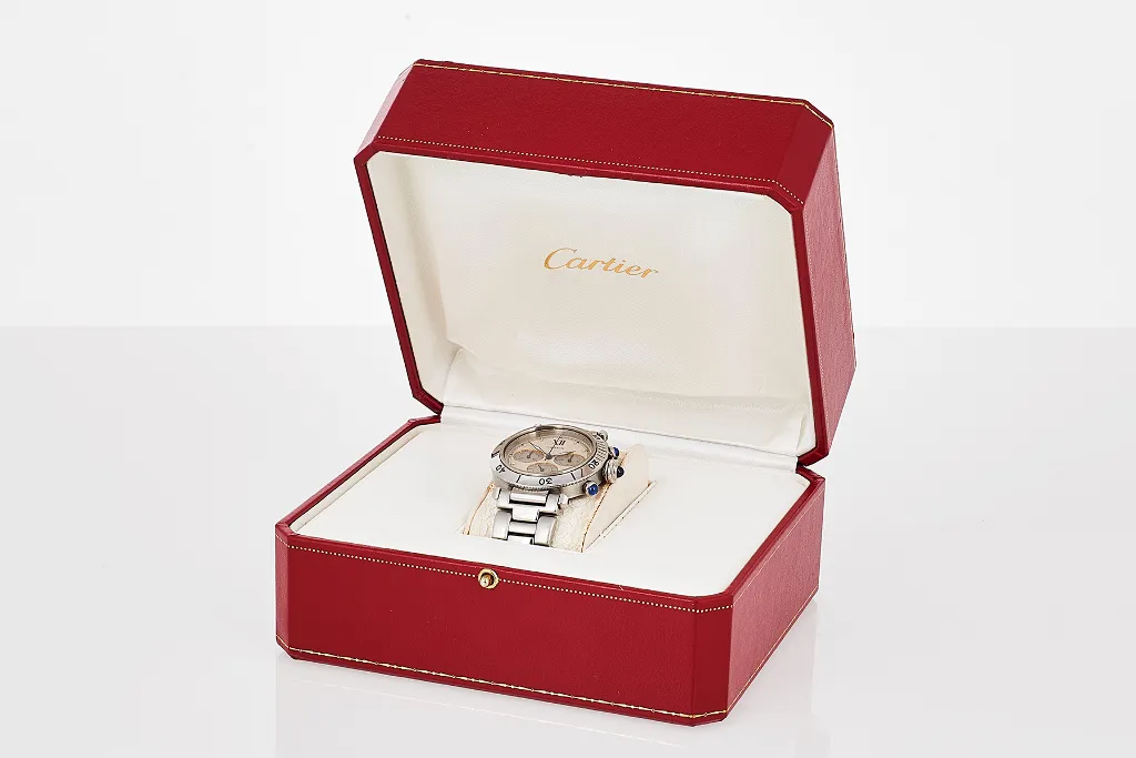 Cartier Pasha 2113 38mm Stainless steel Champagne 2