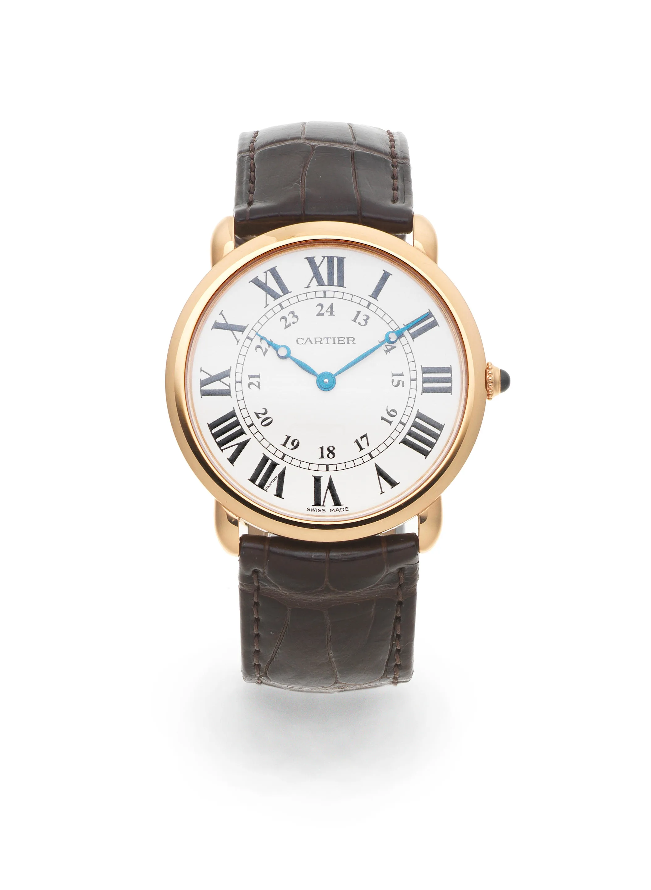 Cartier Ronde Louis Cartier 2889 34mm Rose gold Silver