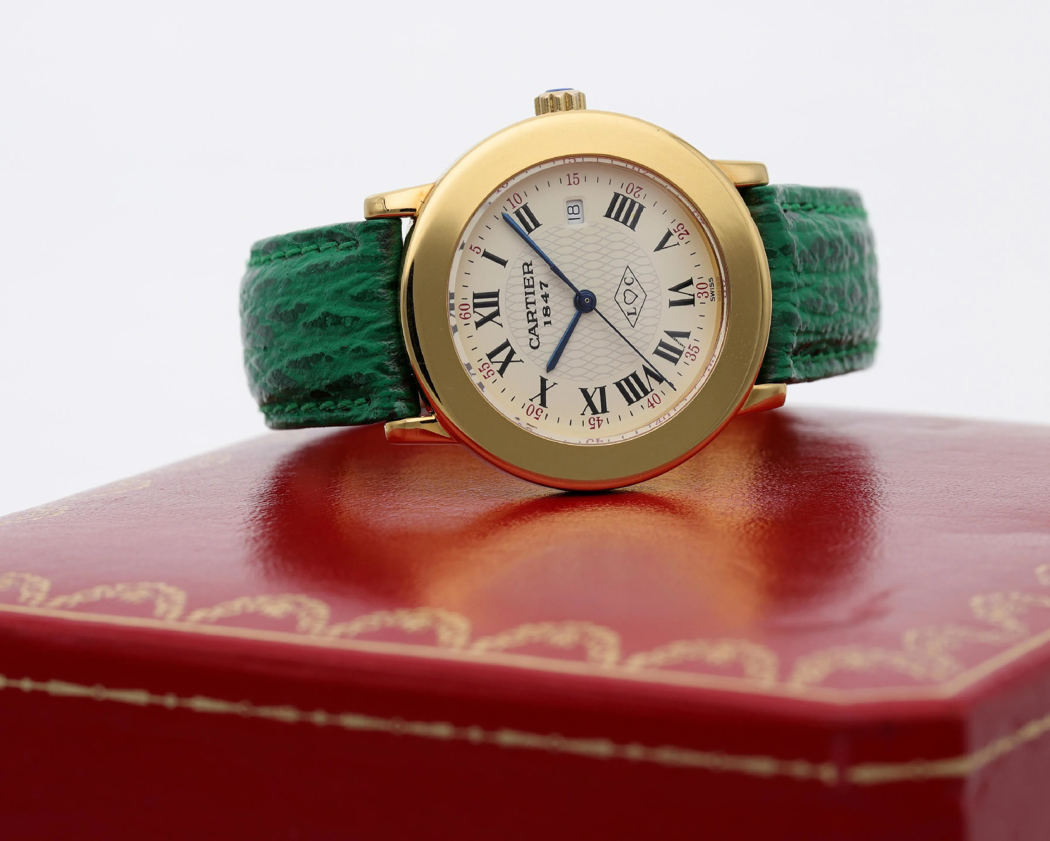 Cartier Rondo 1800 1 32mm Yellow gold Cream