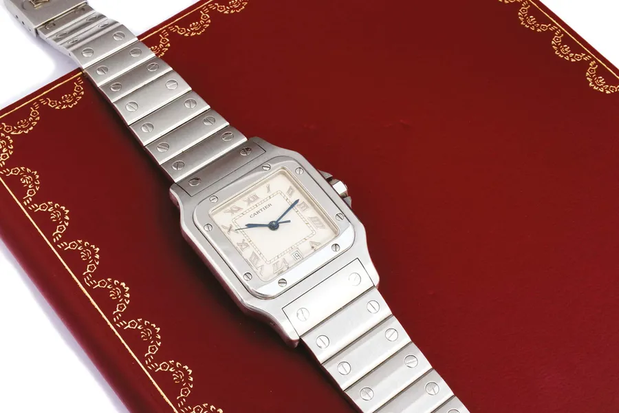 Cartier Santos 1564 29mm Stainless steel Cream