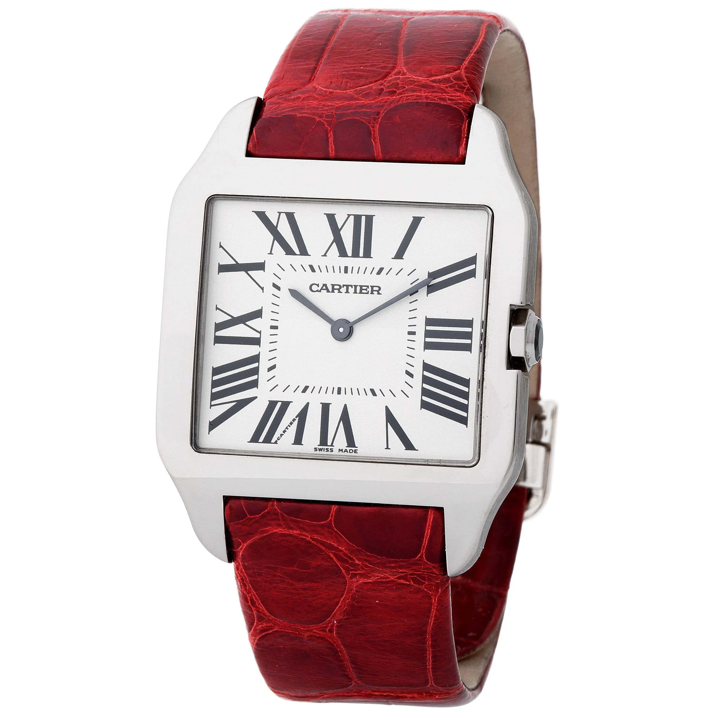 Cartier Santos 2651 45mm White gold Black