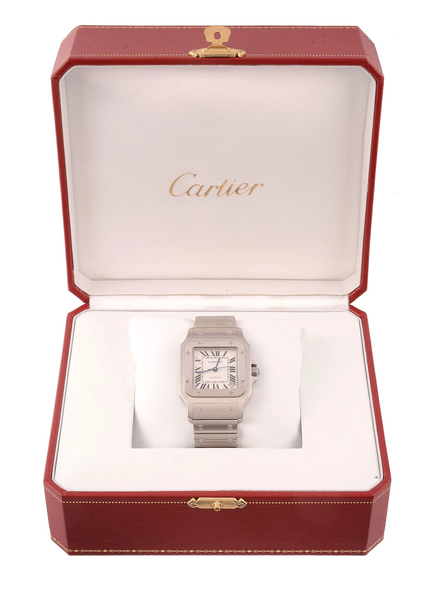 Cartier Santos 2823 32mm Stainless steel White