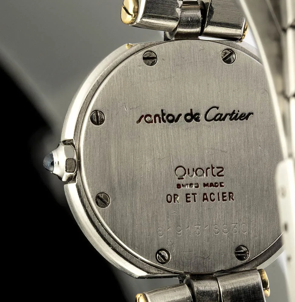 Cartier Santos 8191 27mm Yellow gold and Stainless steel White 3