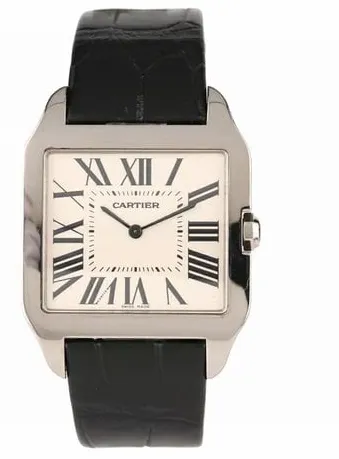 Cartier Santos Dumont W2007051 35mm White gold Silver