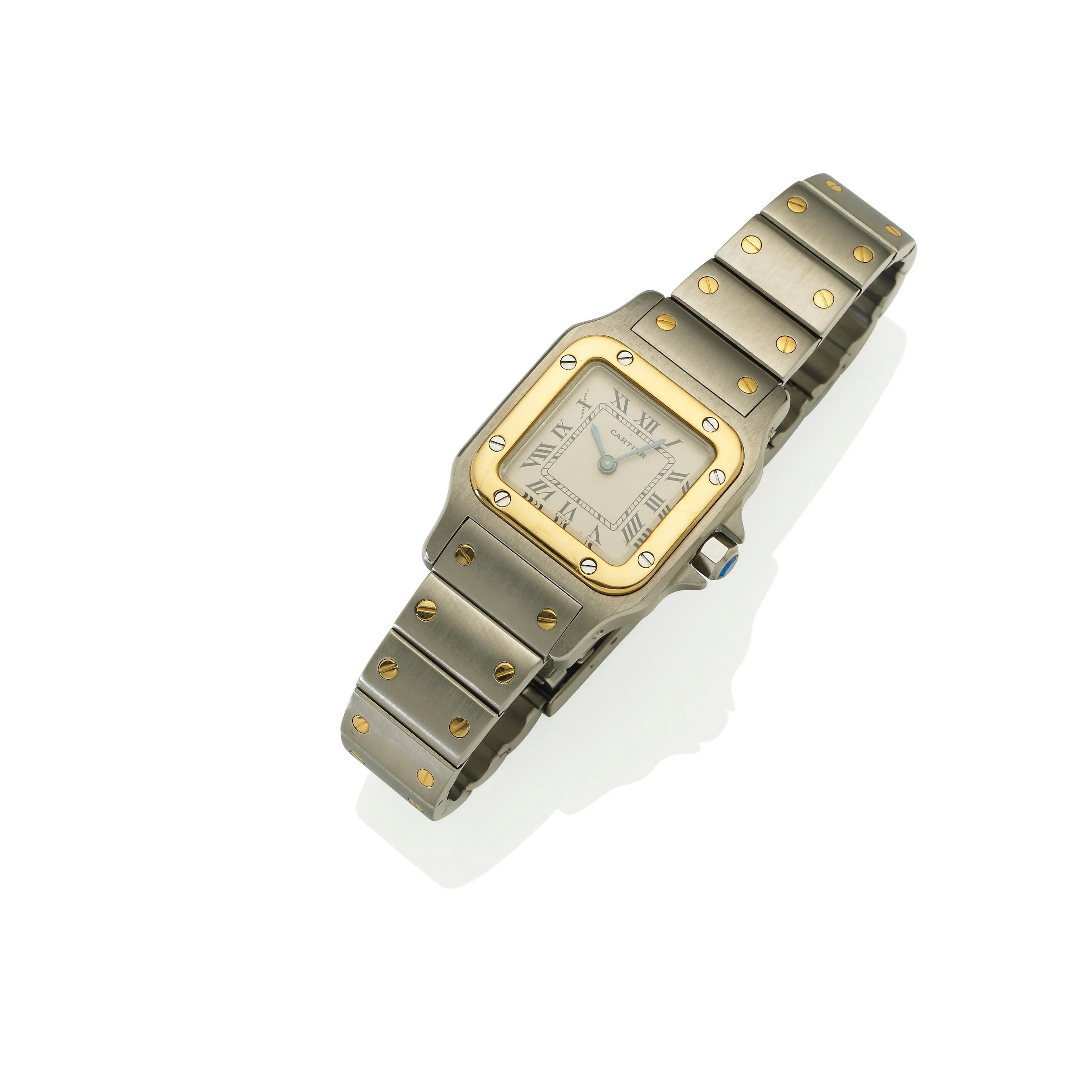 Cartier Santos W20011C4 29mm Yellow gold and Stainless steel Cream