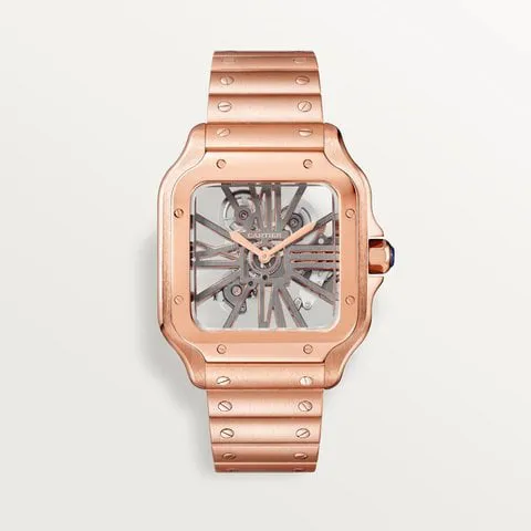 Cartier Santos WHSA0016 40mm Rose gold Transparent