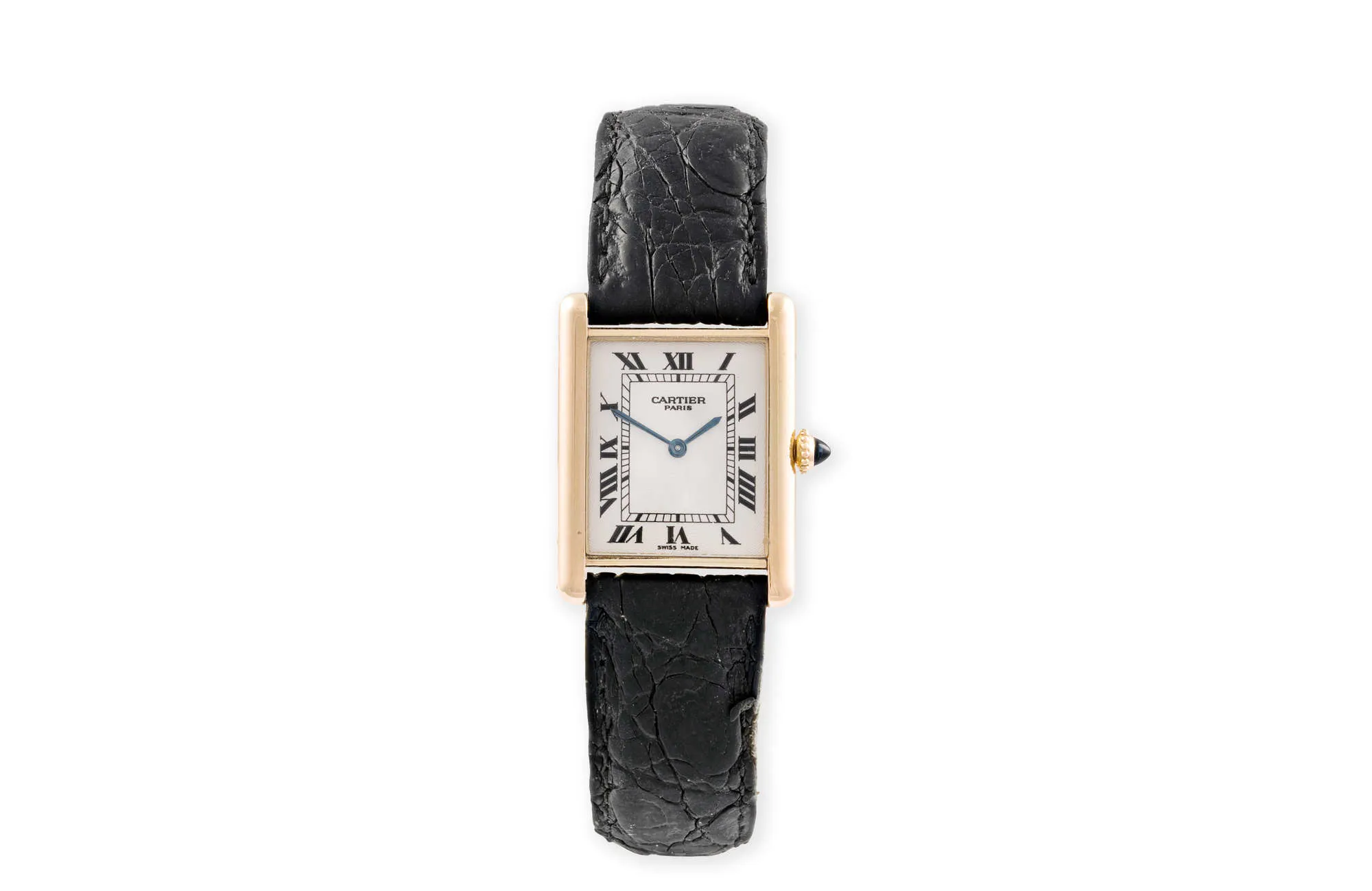 Cartier Tank 1600 26mm Yellow gold Silver