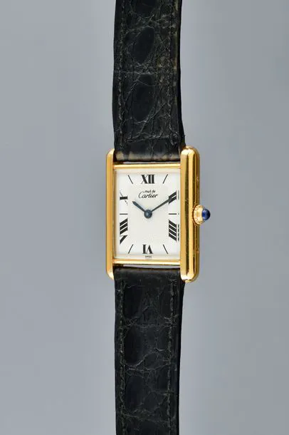 Cartier Tank 1615 23.5mm Silver and Yellow gold White