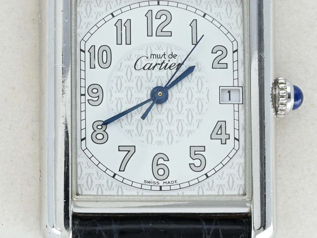 Cartier Tank 2414 33mm Silver White