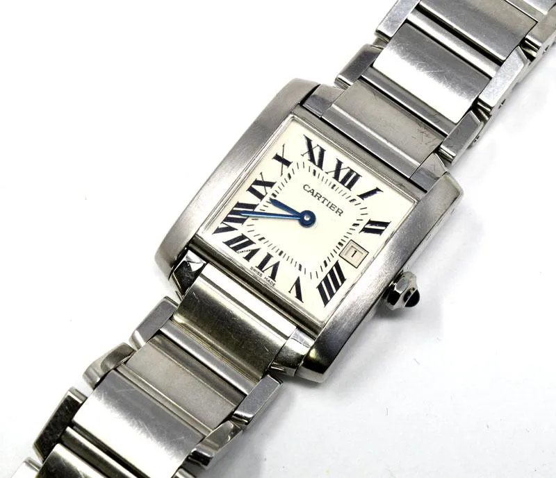 Cartier Tank 2485 25mm Stainless steel White