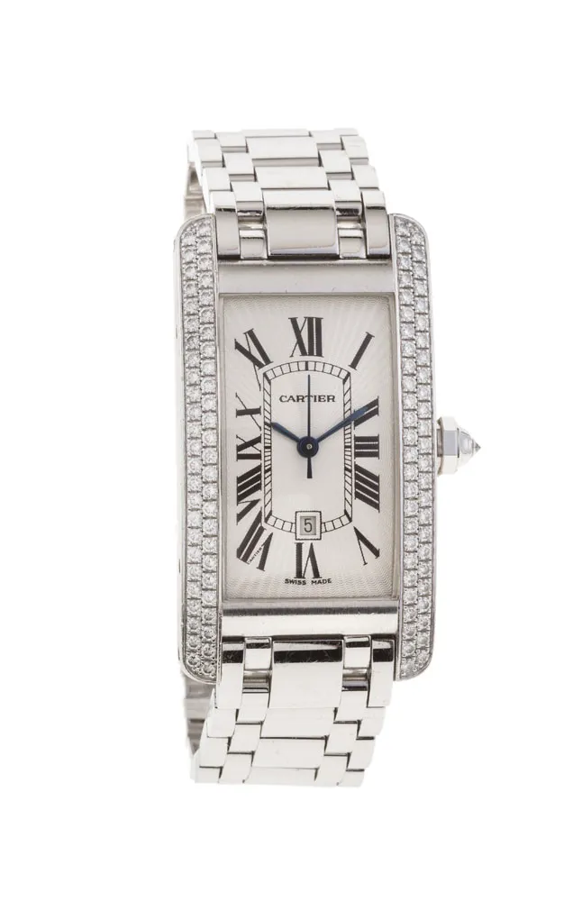 Cartier Tank 2490 White gold Guilloché