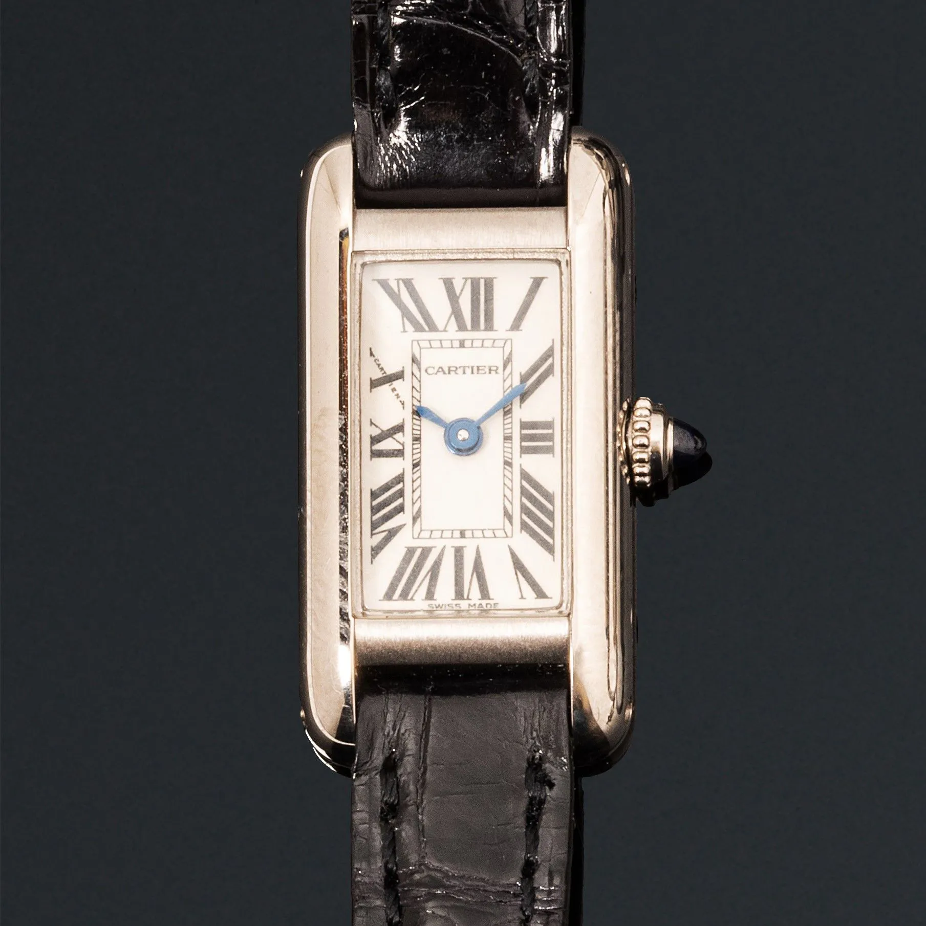 Cartier Tank 2680 14mm White gold White