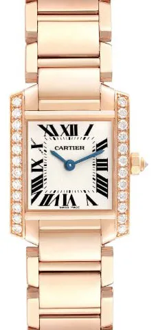 Cartier Tank WE10456H 25mm Rose gold Silver