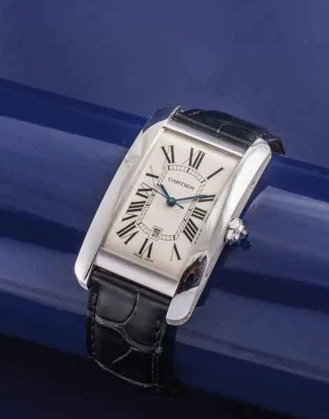 Cartier Tank W2603256 45mm White gold Silver