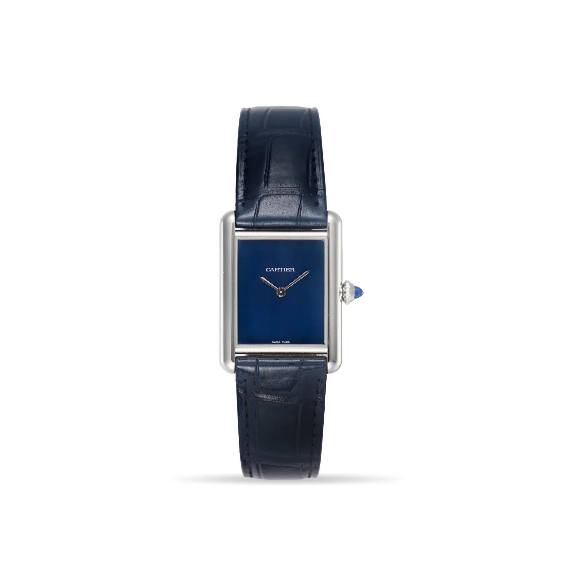 Cartier Tank WSTA0055 34mm Stainless steel Blue