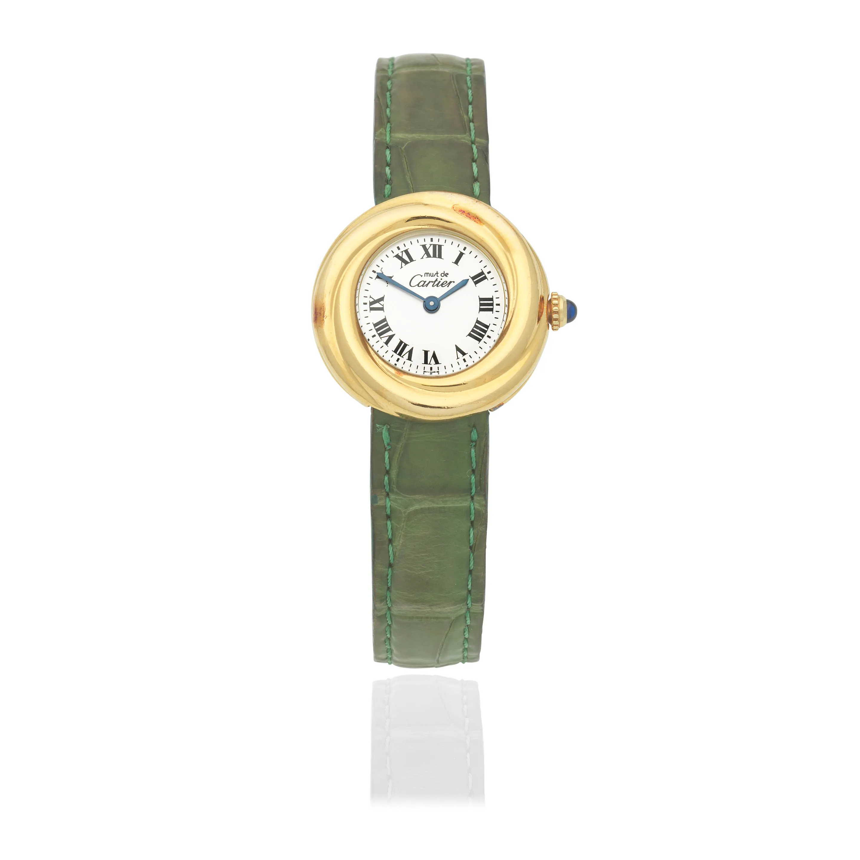 Cartier Trinity 2735 27mm Yellow gold Silver