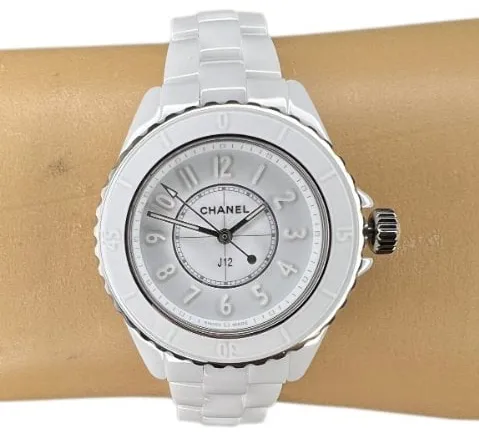 Chanel J12 H6345 33mm White ceramic White