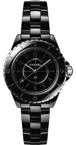 Chanel J12 H6346 33mm Black ceramic Black