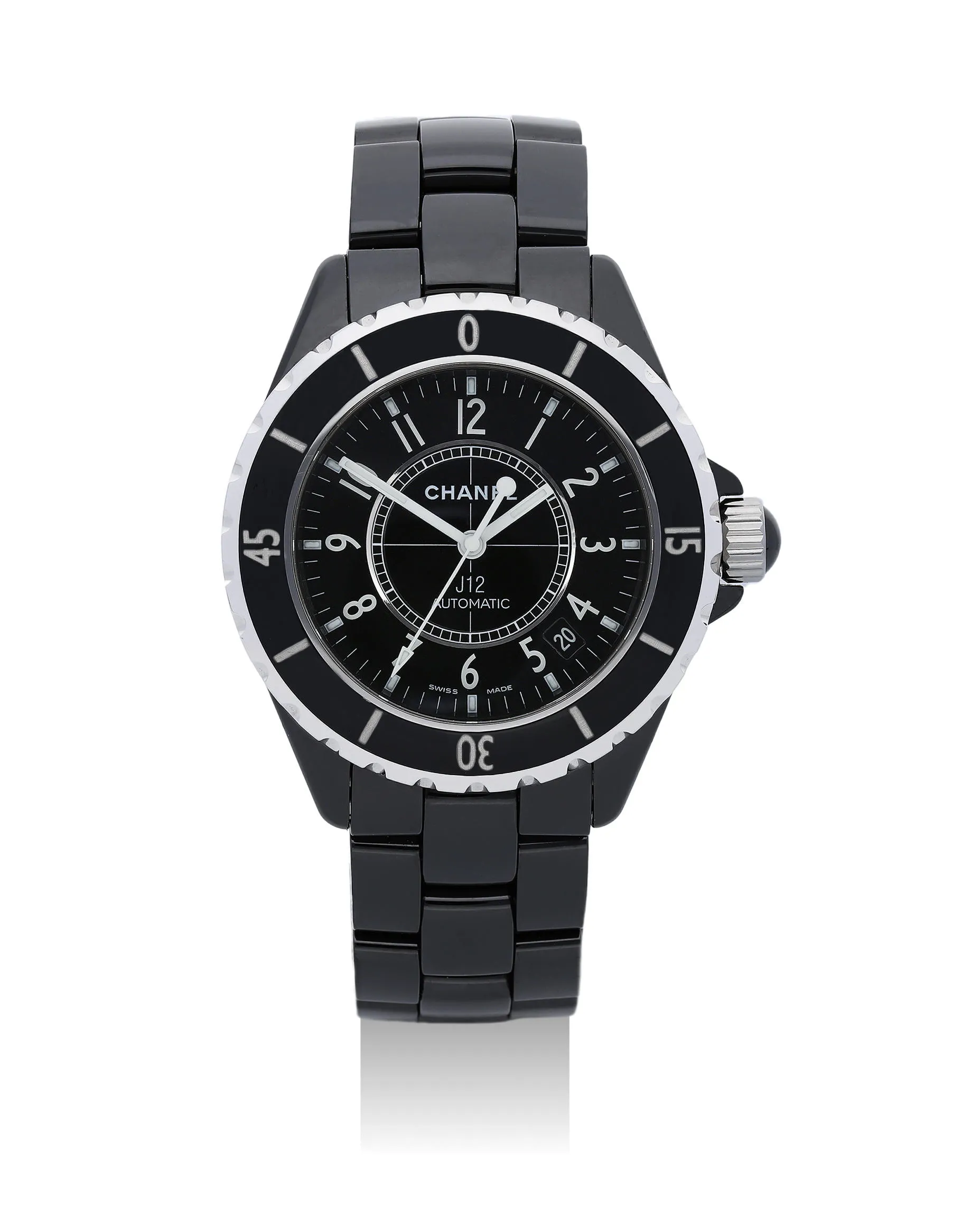 Chanel J12 38mm Ceramic and Stainless steel Black