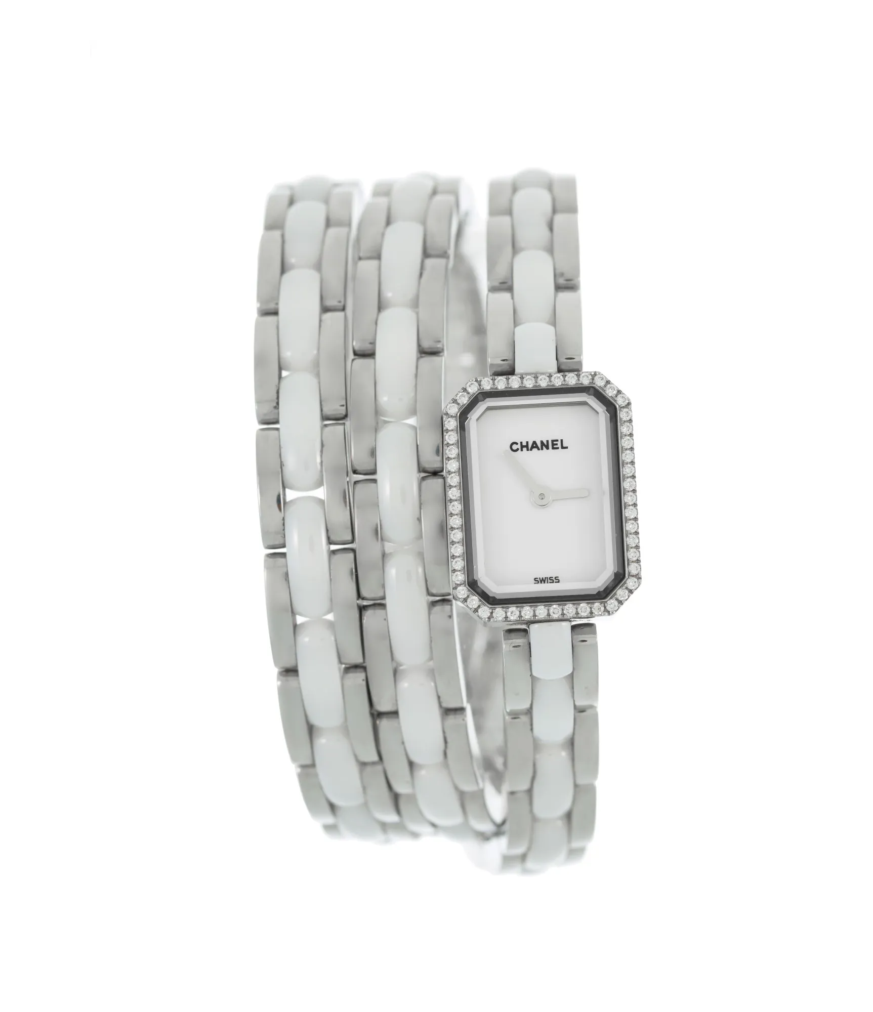 Chanel Premiere Mini H0969 15mm Ceramic White