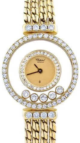 Chopard Happy Diamonds 4066 23mm Yellow gold Champagne