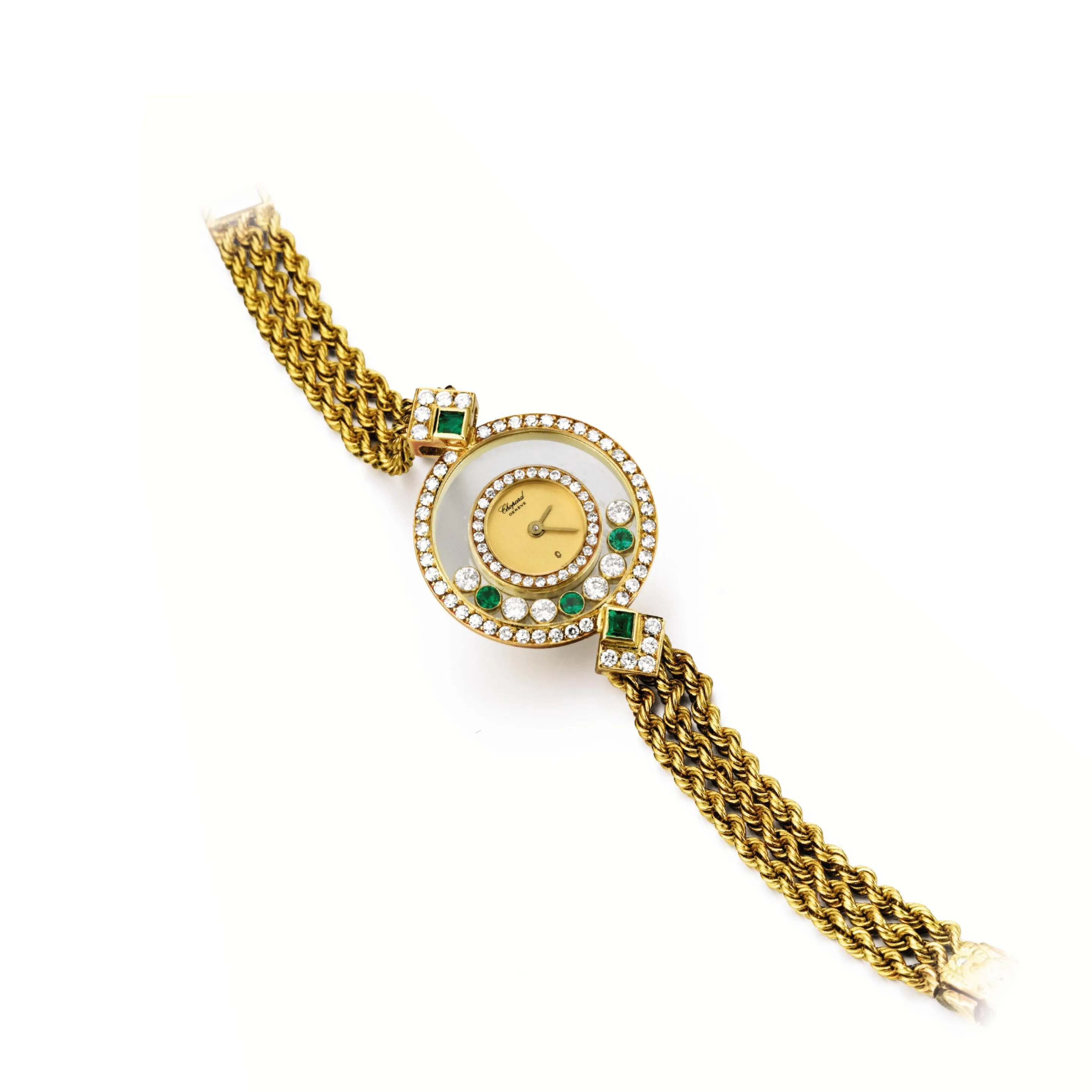 Chopard Happy Diamonds 22.5mm Yellow gold Gilt dial