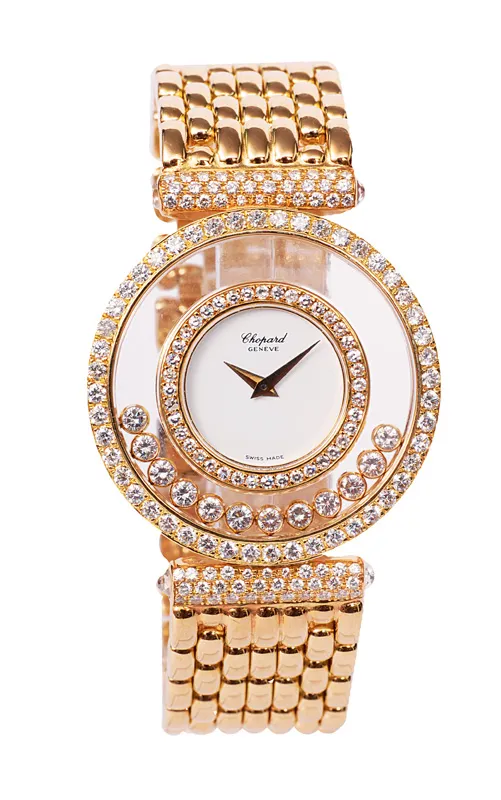 Chopard Happy Diamonds 32mm Yellow gold White