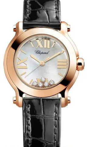 Chopard Happy Sport 274189-5001 30mm Rose gold White