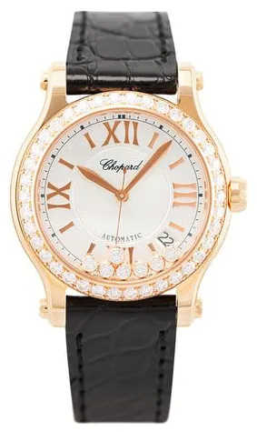 Chopard Happy Sport 274808-5003 36mm Rose gold Silver