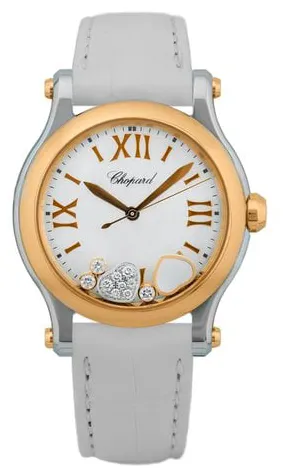 Chopard Happy Sport 278582-6009 36mm Yellow gold and Stainless steel White