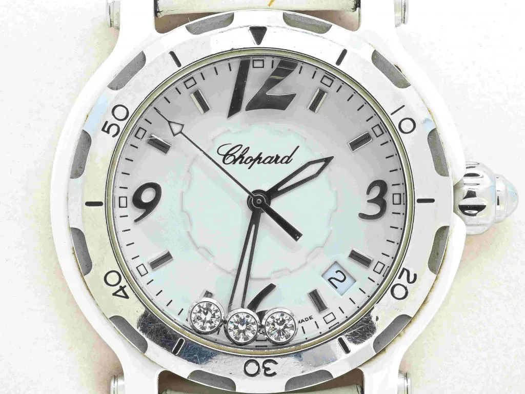 Chopard Happy Sport 28/8507 38mm Ceramic and Stainless steel White