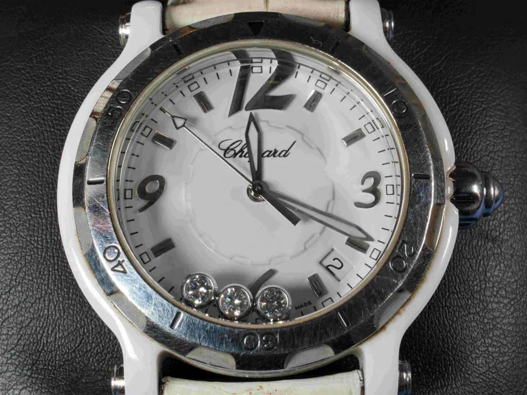 Chopard Happy Sport 28/8507 38mm Ceramic and Stainless steel White 1