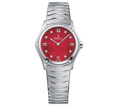Ebel Sport Classic 1216487A 29mm Steel Red