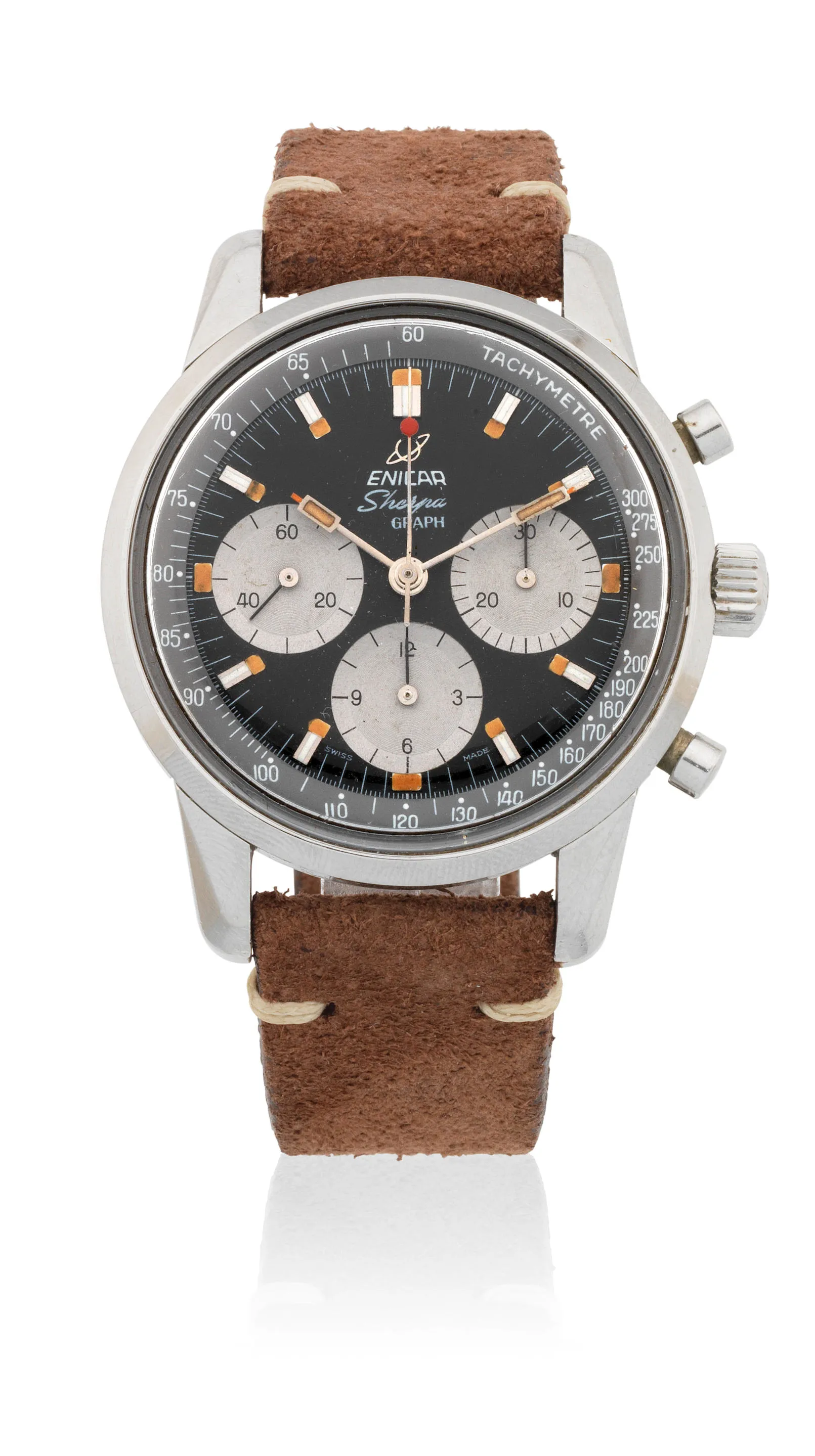 Enicar Sherpa 1962 41mm Stainless steel Dark grey