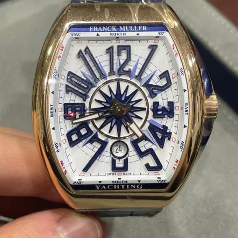 Franck Muller Vanguard V 45 SC DT 5N BL Rose gold White