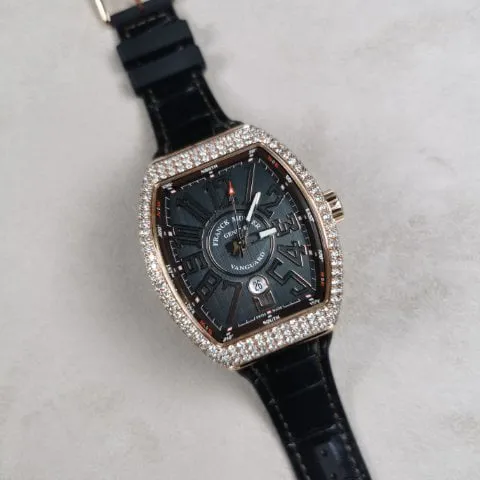 Franck Muller Vanguard V 45 SC DT 5N NR 45mm Rose gold Black