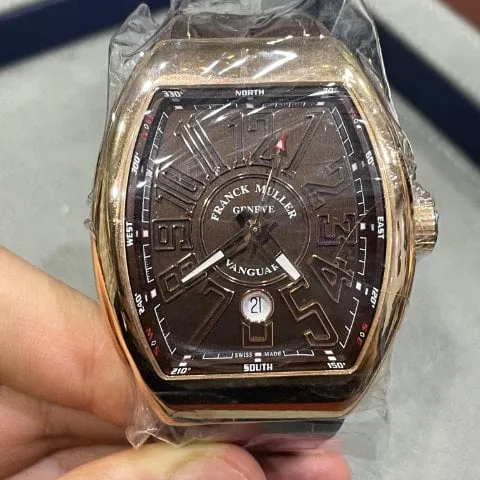 Franck Muller Vanguard V 45 SC DT 5N NR Rose gold Brown