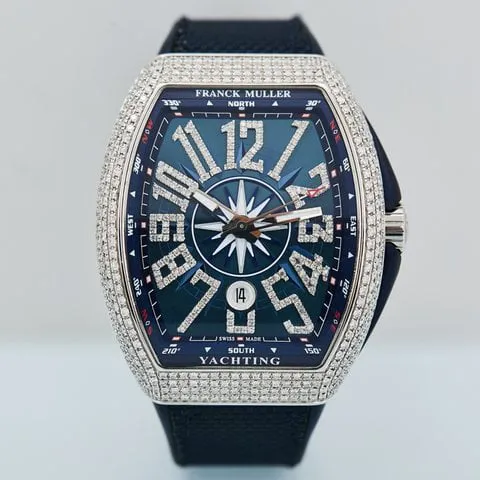 Franck Muller Vanguard V 45 SC DT 44mm Stainless steel Blue