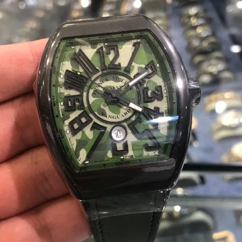 Franck Muller Vanguard V 45 SC DT 44mm Titanium Green