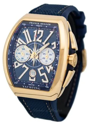 Franck Muller Vanguard V 45 CC DT 5N BL YACHTING 44mm Rose gold Blue