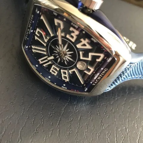 Franck Muller Vanguard V 45 SC DT YACHT (BL) 45mm Stainless steel Blue