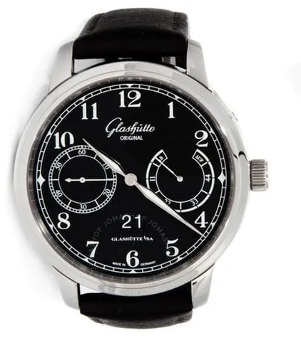 Glashütte Senator 100-14-07-02-30 44mm Stainless steel Black