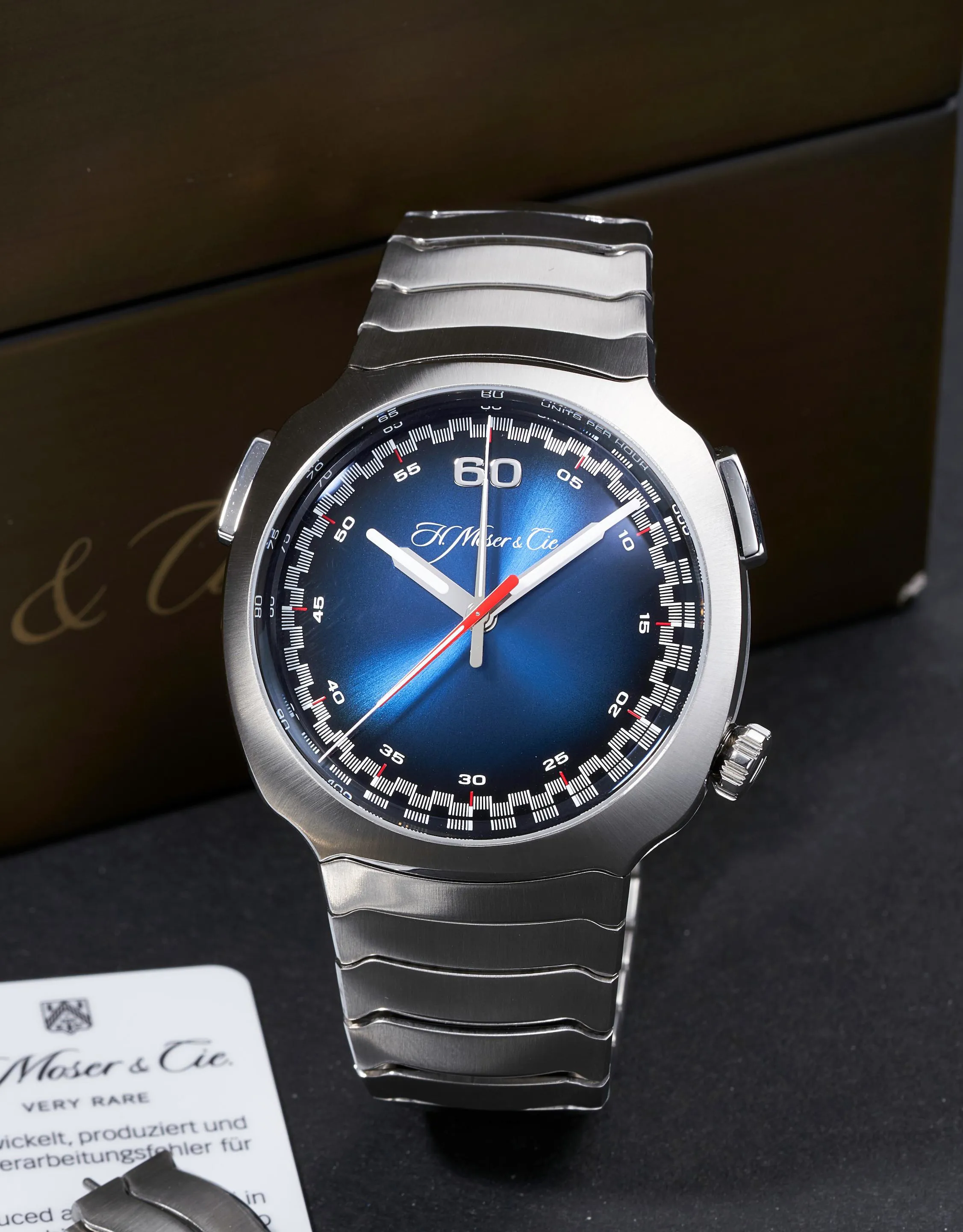 H. Moser & Cie. 6902-1201 42mm Stainless steel Blue