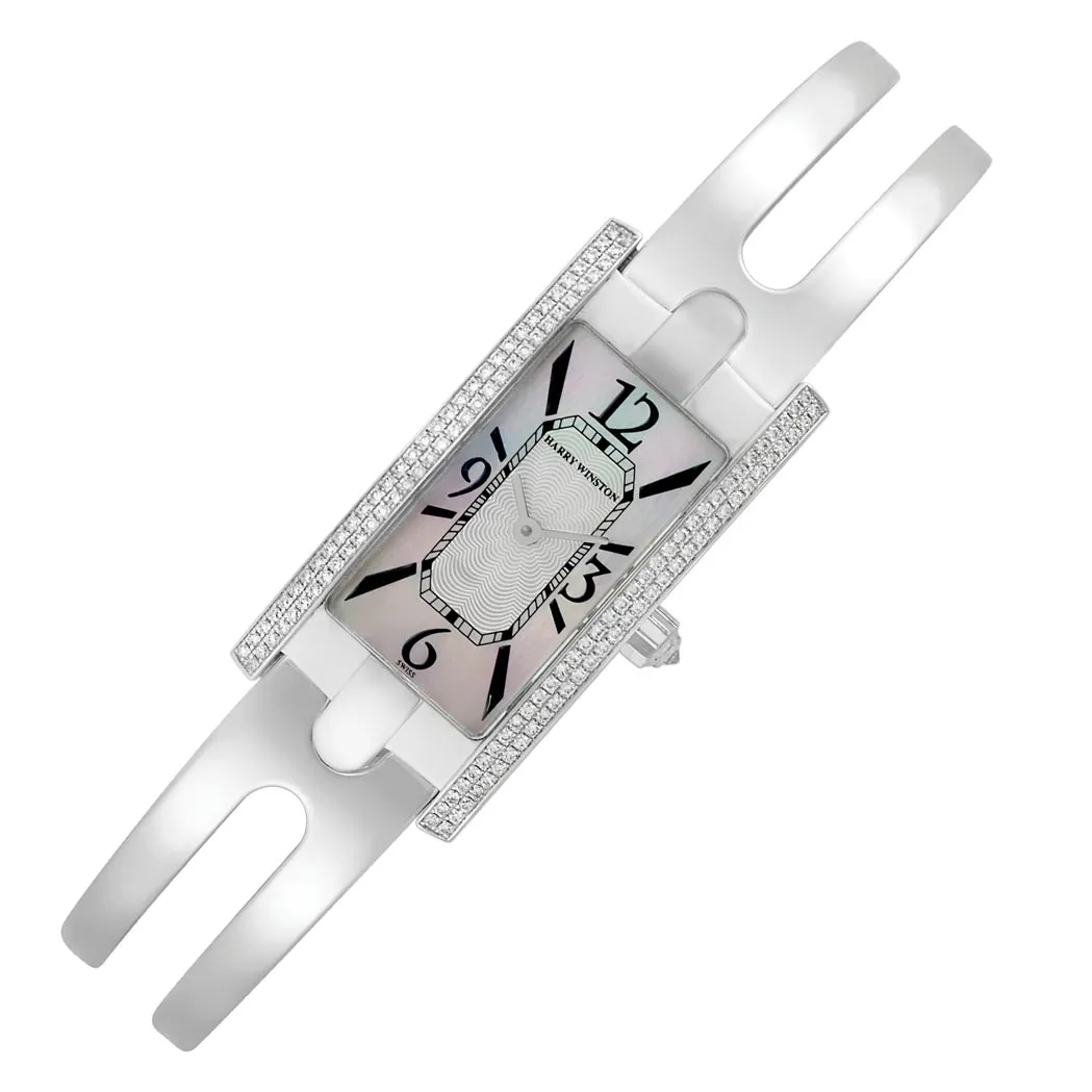 Harry Winston 330-LQW 38mm White gold Mother-of-pearl
