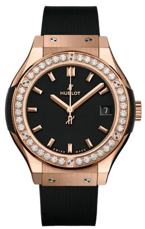 Hublot Classic Fusion Quartz 581.OX.1181.RX.1104 33mm Yellow gold Black