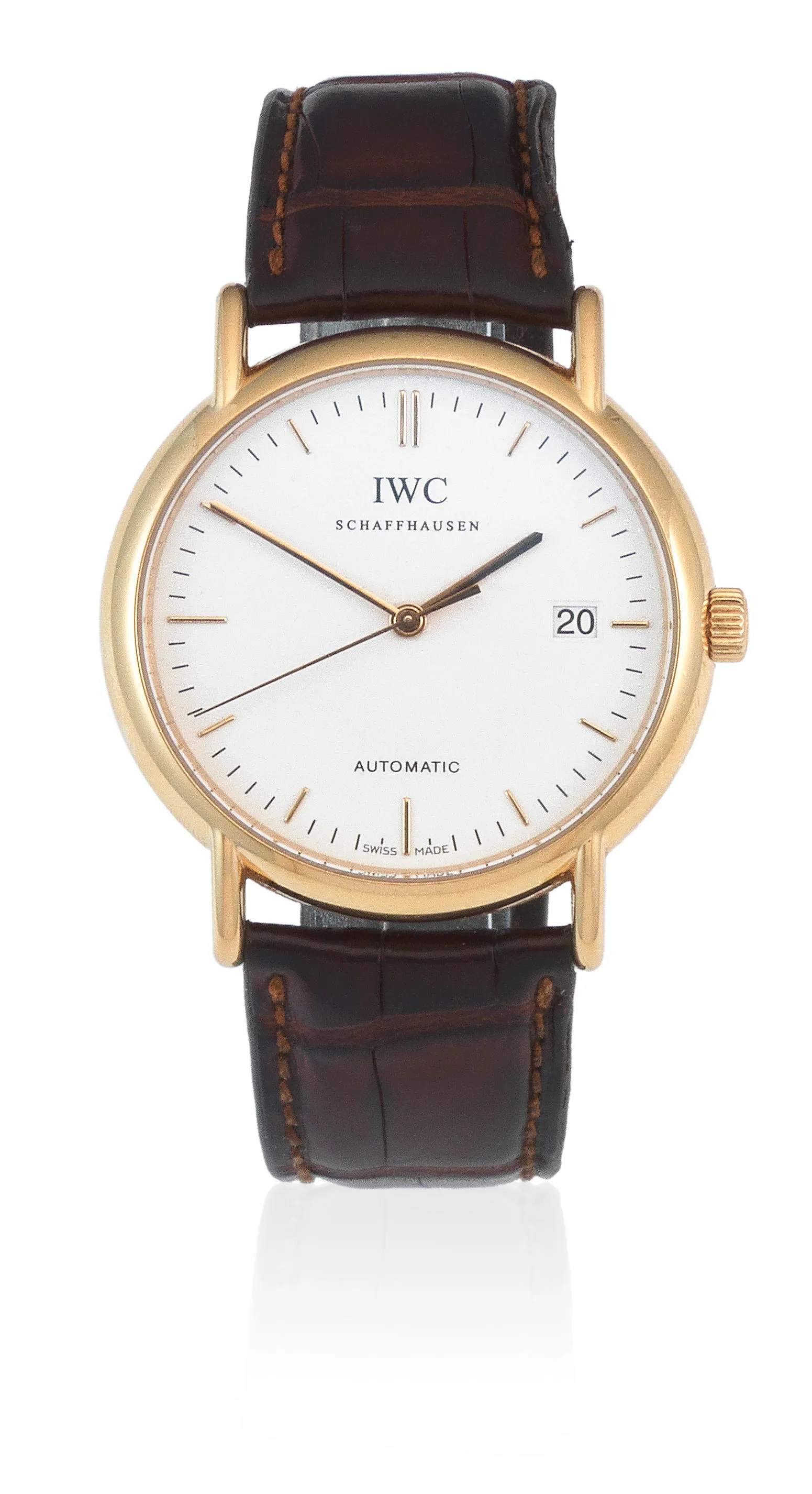 IWC Portofino Automatic IW353314 38mm Yellow gold White